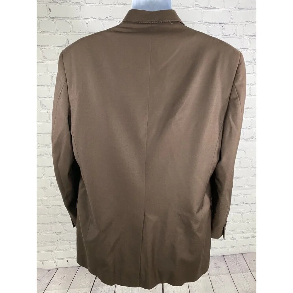 Austin Reed Dillards Brown 3 Button Blazer Jacket Single Breasted 42L
